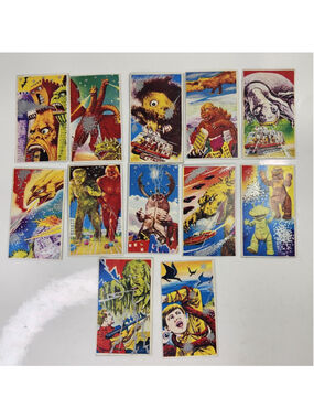 1960s Japanese Toho Monster Sci-Fi Janken Menko Cards Lot 12 Kaiju Horror